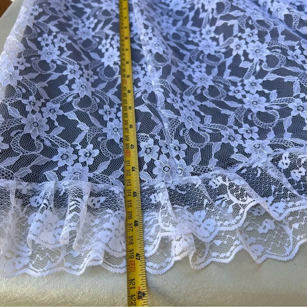 Vintage 1950s lace off the shoulder maxi dress Women’s XS